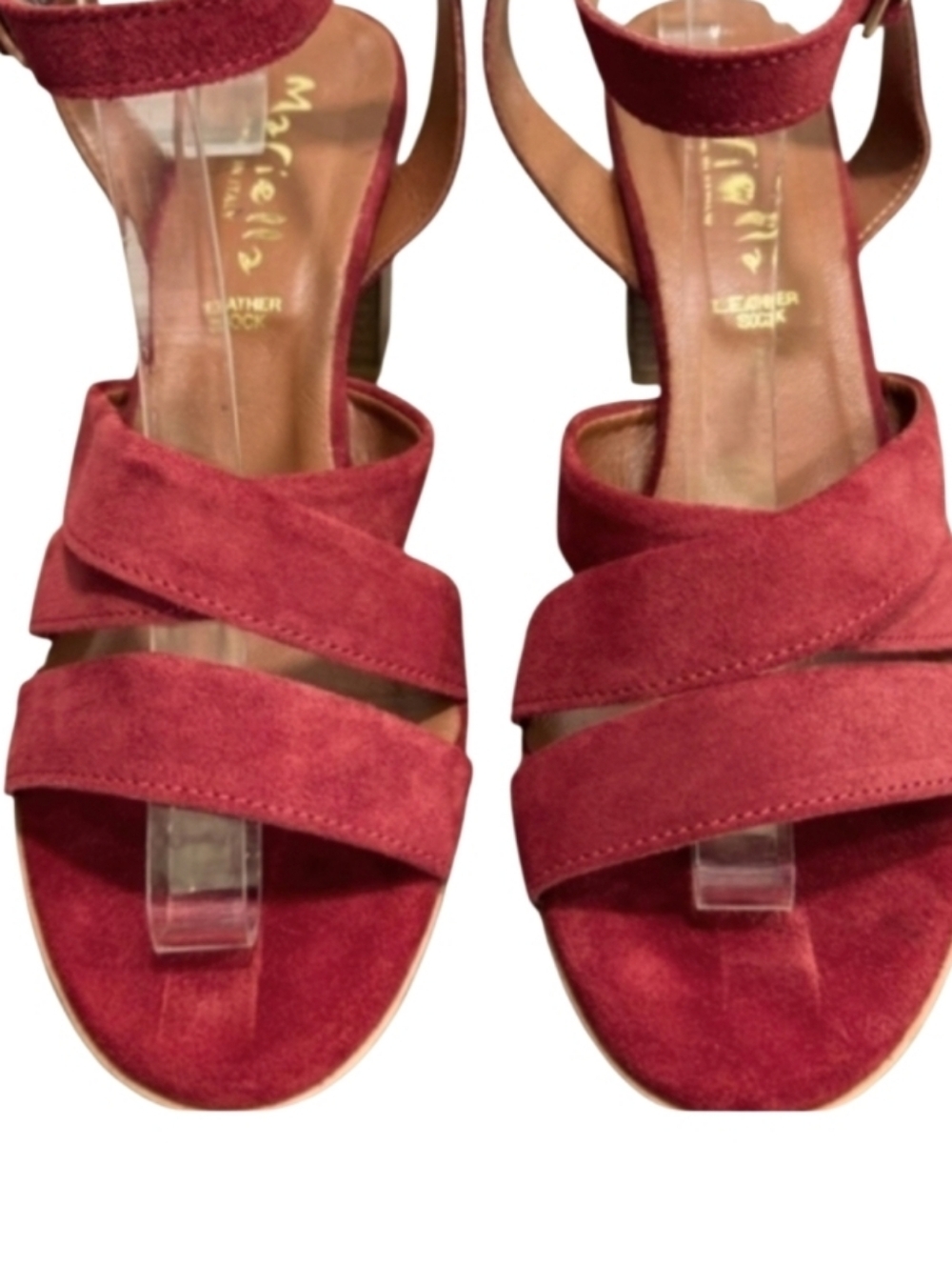 NEW! MARIELLA Made In Italy  Suede Strappy Sandals 8.